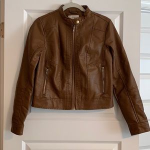 Faux leather jacket